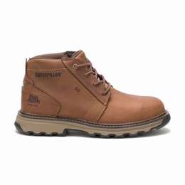 Caterpillar Parker Steel Toe Work Férfi Bakancs Sötét Bézs, HU-C069